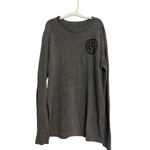 Boy’s Abercrombie & Fitch Size 15/16 Long Sleeve Shirt Gray Crew Neck